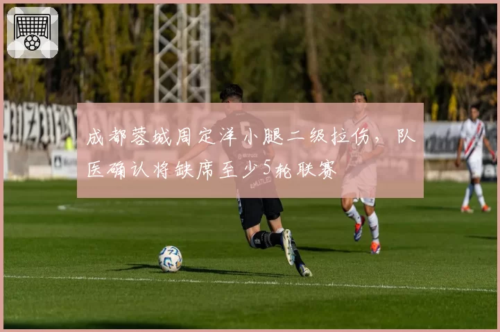 成都蓉城周定洋小腿二级拉伤,队医确认将缺席至少5轮联赛