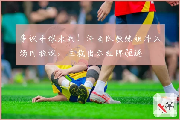 争议手球未判!河南队教练组冲入场内抗议,主裁出示红牌驱逐